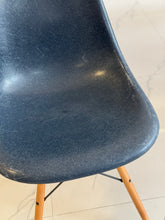 Load image into Gallery viewer, Eames Fiber Chair, Dark Blue Maple (set of 3)