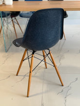 Load image into Gallery viewer, Eames Fiber Chair, Dark Blue Maple (set of 3)