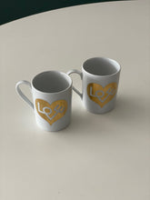 Load image into Gallery viewer, Alexander Girard / Gold Love Mug / Gold Sun Mug