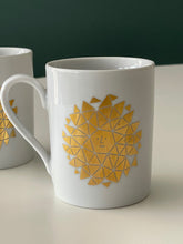 Load image into Gallery viewer, Alexander Girard / Gold Love Mug / Gold Sun Mug
