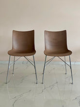 Load image into Gallery viewer, P/Wood Chair Dark Veneer / Chrome (set of 2)