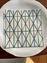 Load image into Gallery viewer, Gird Paper Napkins Green. (set of 2)
