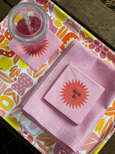 Load image into Gallery viewer, La Fonda Sun, Paper Napkins rose orange. (set of 2)