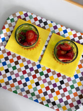 Load image into Gallery viewer, La Fonda Sun, Paper Napkin yellow orange. (set of 2)