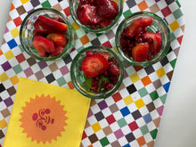 Load image into Gallery viewer, La Fonda Sun, Paper Napkin yellow orange. (set of 2)