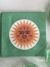 Load image into Gallery viewer, La Fonda Sun, Paper Napkin green orange (set of 2)