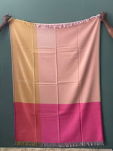 Load image into Gallery viewer, Colour Blank Blanket, Pink and Beige.