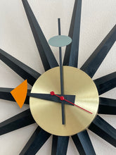 Load image into Gallery viewer, Sunburst Wall Clock