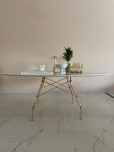 Load image into Gallery viewer, Glossy Marble Finish Look Table