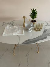 Load image into Gallery viewer, Glossy Marble Finish Look Table