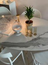 Load image into Gallery viewer, Glossy Marble Finish Look Table