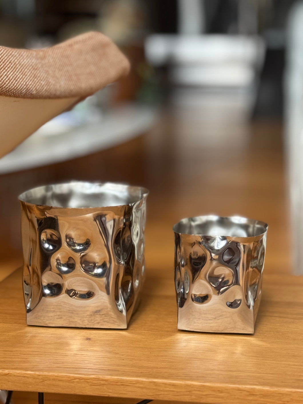 Aluminium square containers ( set of 2)