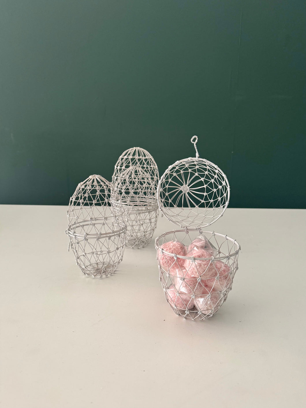 Wire Eggs (set of 2)