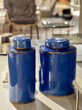 Load image into Gallery viewer, Blue Jars (set of 2)
