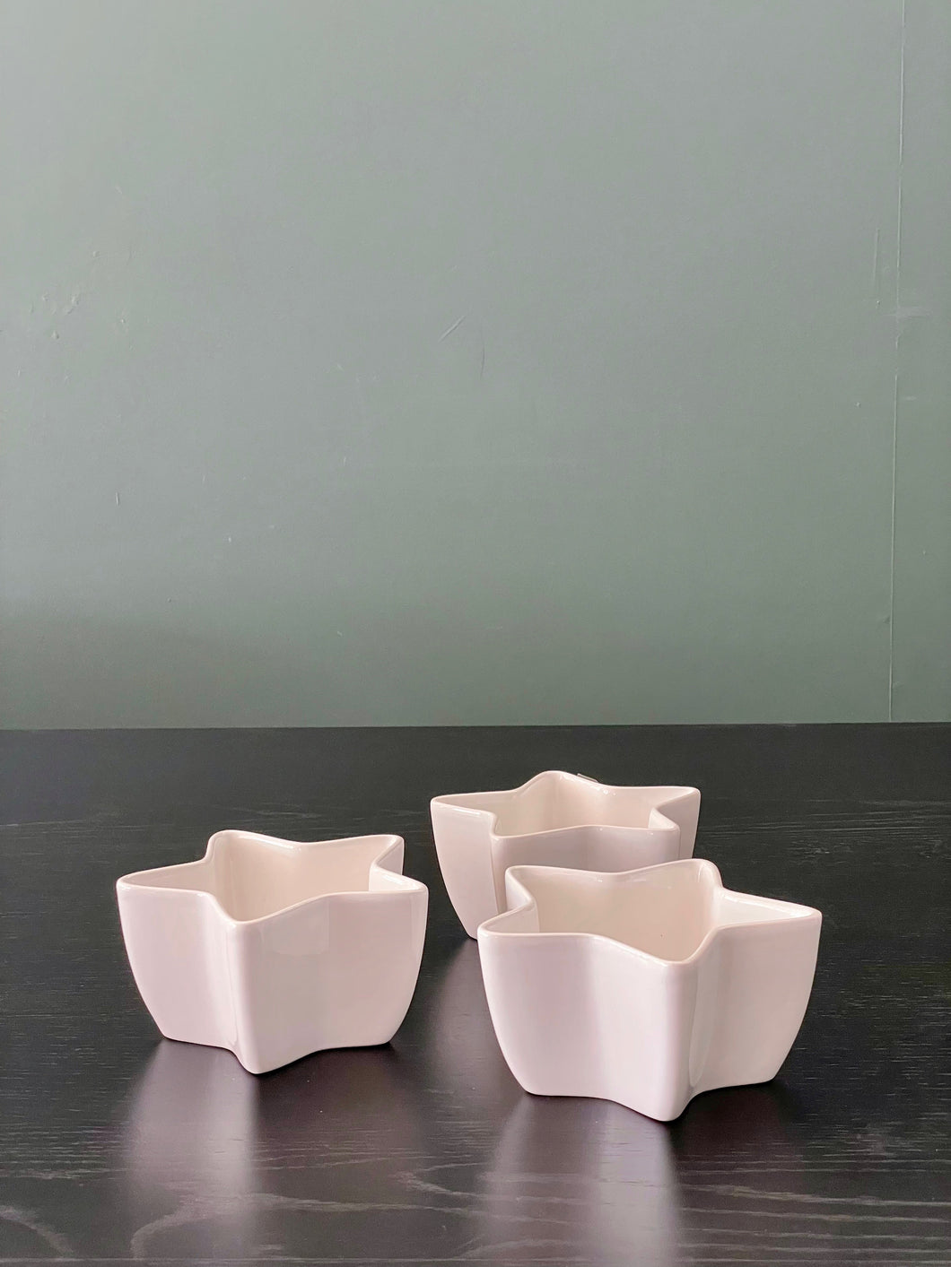 Star Bowl white (set of 3)