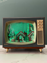 Load image into Gallery viewer, Vintage TV with Christmas Decoration Small

