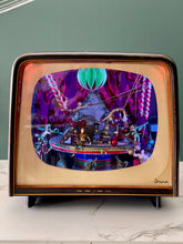 Load image into Gallery viewer, Vintage TV with Christmas Decoration Large
