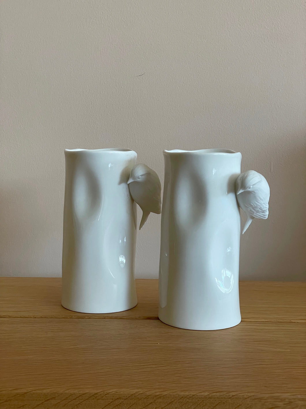 White Birds Vases (set of 2)