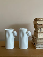 Load image into Gallery viewer, White Birds Vases (set of 2)
