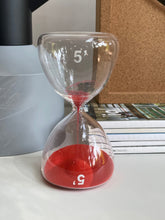 Load image into Gallery viewer, Hourglass 5 Minutes Red
