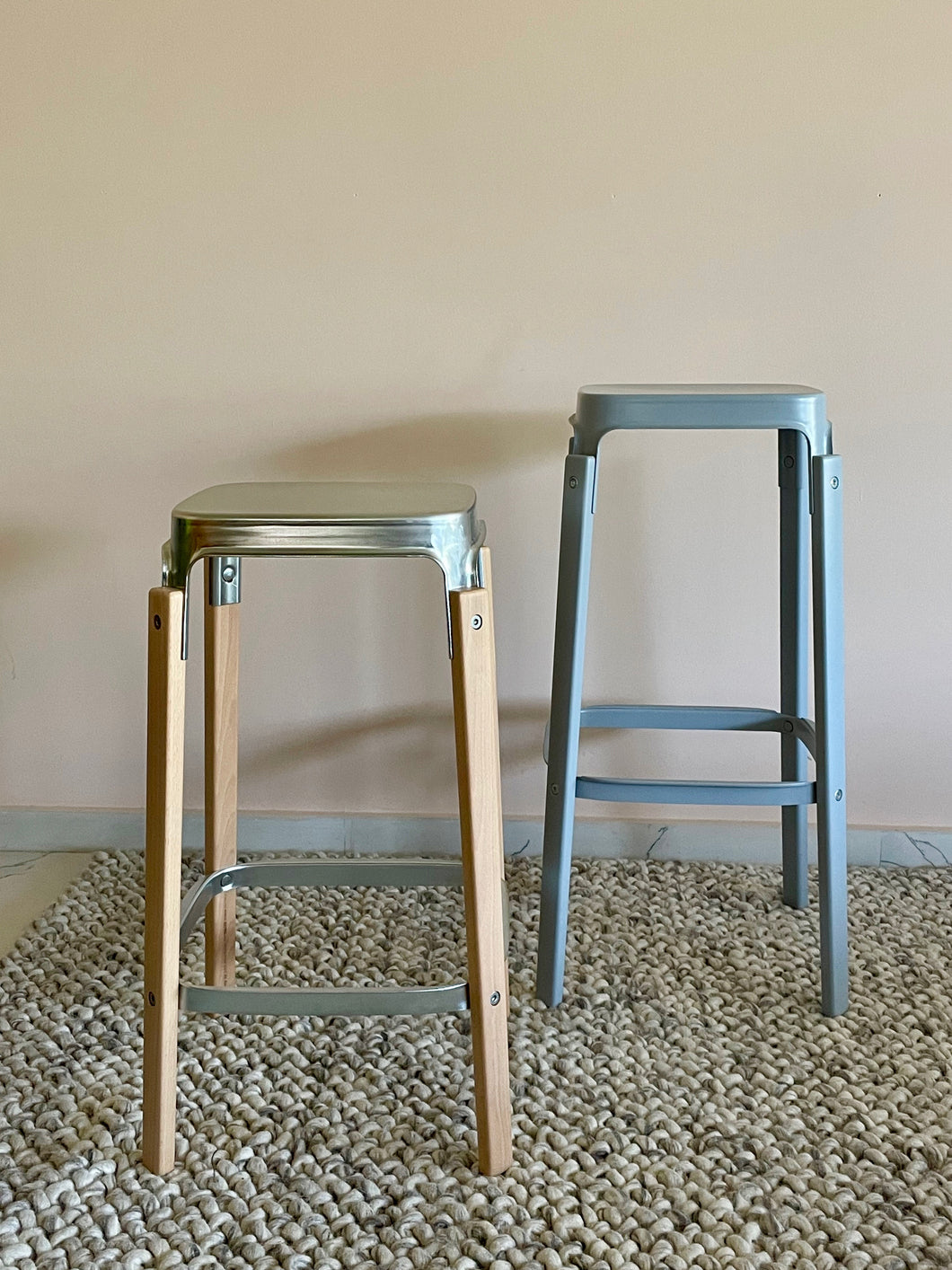 Steelwwod Medium Stool (set of 2)