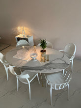 Load image into Gallery viewer, Glossy Marble Finish Look Table
